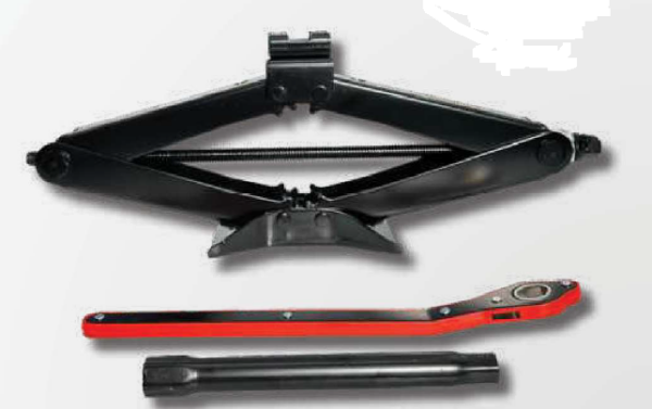 מגבה מספריים 2 טון מחוזק לרכב