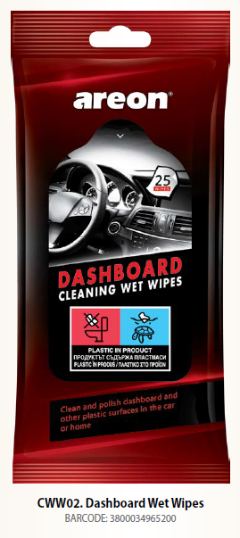 מגבונים לניקוי דשבורד לרכב