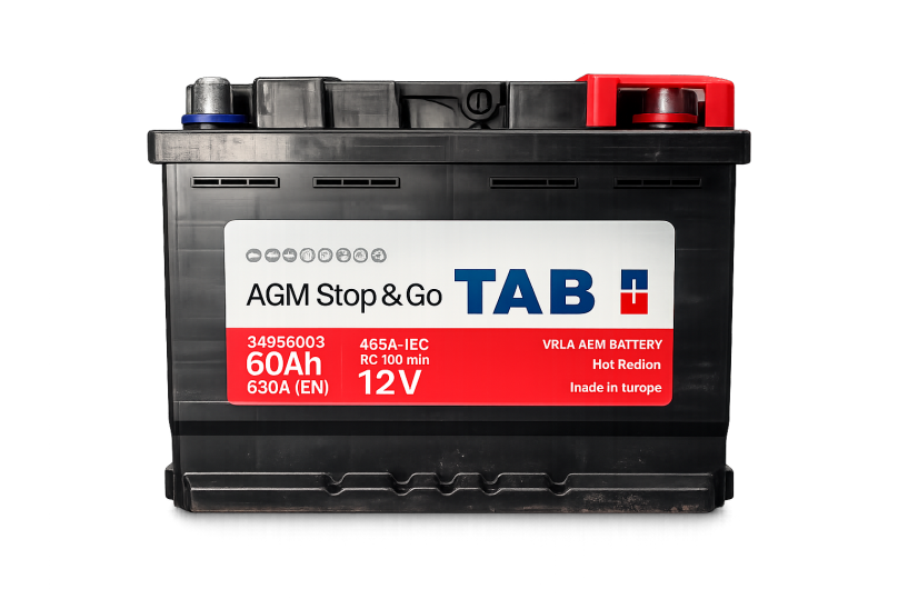 מצבר stop&start 60ah